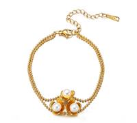 ZEPFJHE Delicate Flower Pearls Featuring Adjustable Length For A Comfortable Fit Portable For Fashionable Women Alloy