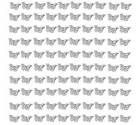 ZEPFJHE Delicate Pearls Embroidery Butterfly Patches for Dress Bags and Decorations Stone Embellished Craft Supplies