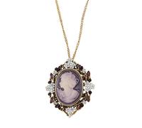 ZEPFJHE Delicate Sculpted Hollow Pendant Chain Jewelry With Crystal Embellishments Comfortable Lightweight Accessory For Women Hollow Out Alloy Pendant