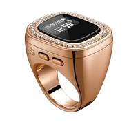 ZEPFJHE Digital Islamist Prayer Rings With Large Tasbeeh Counter & Azan Alarm Unisex Intelligent Tracks Electronic Tasbih Counter