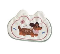 ZEPFJHE Dog Embroidered Pen Bag Large Capacity Pencil Case Portable Pen Pouches Organizers Travel Makeup Bag for Women Girl Portable School Pencil Pouches