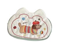 ZEPFJHE Dog Embroidered Pencil Case for Student Girl Women Large Capacity Pen Organizers Bag Pouches Travel Cosmetic Bag Polyester Fabric Holder