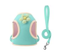 ZEPFJHE Dog Harness Training Vest Size Without Pull Design with Leash Ideal for Puppy and Small Breeds Green Harness