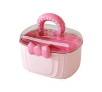 ZEPFJHE Double Layer Clear Organizers Box With Comfortable Handle Large Capacity Storage Case For Women Girls Accessories Girls Hair Accessories Organizers With Comfortable Grip