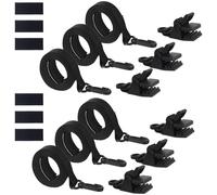 ZEPFJHE Durability Swimming Pool Solar Covers Clamps Straps Set Without Tool Installation For Enhancing Grip Heavy Type Solar Cover Windproof Clamps
