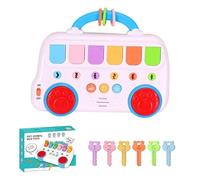 ZEPFJHE Educational Percussion Toy with Animal Sounds & Texture Buttons for Baby Motor Skills & Cognitive Growth Auditory Learning Toy