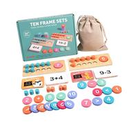 ZEPFJHE Educational Wooden Counting Sticks Math Toy for Kids with Bright Color to Learning and Concentration Kids Mathematics Toy