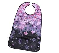 ZEPFJHE Elderly Adult Bib Scarf for Elderly Dining Use with and Waterproof Fabric Flower Dining Bib