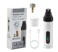 ZEPFJHE Electric Pet Nails Clippers With 2 Speed Ergonomic Grip Rechargeable Low Noise Nails Trimmer For Dog Cats Pet Nail Clippers