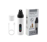 ZEPFJHE Electric Pet Nails Clippers With 2 Speed Ergonomic Grip Rechargeable Low Noise Nails Trimmer For Dog Cats Pet Nail Clippers