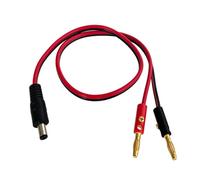 ZEPFJHE Electronics Connection Cable with 5.5 X 2.1mm Male Connector and 4mm Banana Plugs, 14AWG Wire for Home Labs