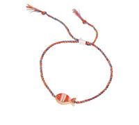 ZEPFJHE Elegant Adjustable Braided Cord Featuring Metallic Fish Charm and Smooth Oil Finish for Daily Wear Oil Treated Alloy Pendant