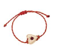 ZEPFJHE Elegant Adjustable Star and Heart Charm Portable Knotted Rope Jewelry for Women Gift Braided Cord with Copper Accent