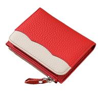 ZEPFJHE Elegant Ladies' Small Wallet with Blocking Portable Money Bag Eye Catching PU Leather Card Holder for Women