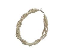 ZEPFJHE Elegant Layering Baroques Pearls Collarbone Chain Adjustable 41cm 50cm Natural Fashion Jewelry Her Jewelry