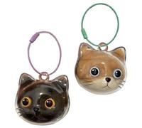 ZEPFJHE Elegant Pet Memorial Pendant For Kitten Cats Head Shape Hair Storage Box Clear Keepsakes Jewelry Charm Gift Pet Loss Memorial Accessories