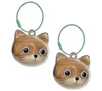 ZEPFJHE Elegant Pet Memorial Pendant For Kitten Cats Head Shape Hair Storage Box Clear Keepsakes Jewelry Charm Gift Pet Loss Memorial Accessories