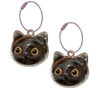 ZEPFJHE Elegant Pet Memorial Pendant For Kitten Cats Head Shape Hair Storage Box Clear Keepsakes Jewelry Charm Gift Pet Loss Memorial Accessories