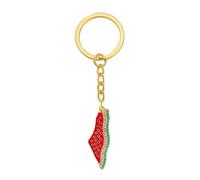 ZEPFJHE Elegant Watermelon Keyrings Alloy Keychain Pendant Handbag Ornament Elegant Key Accessory for Everyday Use