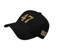 ZEPFJHE Embroidered 47 Baseball Hat Breathable Polyester Adjustable Fit Unisex Hat for Outdoor Sports Adjustable Breathable Cotton Baseball Hat with Embroidered Lettering for Men Women and Youth