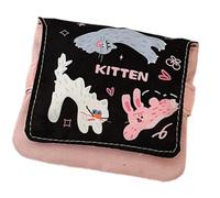 ZEPFJHE Ergonomic Cartoon Patterned Organized Pouches Space Saving Organized For Data Cables And Sundries Soft And Easy To Clean Polyester Bag