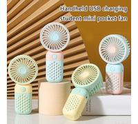 ZEPFJHE Ergonomic Handheld Miniature Desk Fan USB Powereds Rechargeable Quiet Bladeless For Dorm Office Travel Essential Ergonomic Handheld Desk Fan