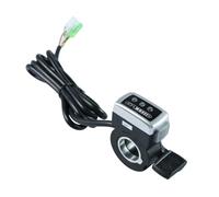 ZEPFJHE Ergonomic Thumb Grip for Precise Speeds Control and Power Indicators in Bicycles Mountain Bike Upgraded Electric Bike Thumb Throttle