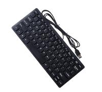 ZEPFJHE Ergonomic USB Wireds Miniature Keyboards 78 Key For Efficient Typing On Laptops And Desktops