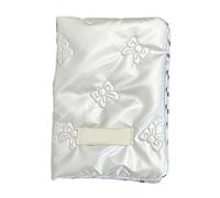 ZEPFJHE Fashion Korean Styles Passports Covers for Women with Bows Decoratio Travel Document Storage Organized Bows Designs Card Holder