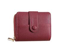 ZEPFJHE Fashion Wallet Stylish Coin Bags Large Capacity Wallet PU Leather Change Purse Solid Color Short Purse with Card Holder