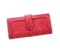ZEPFJHE Fashion Women Lady PU Leather Matte Wallet Long Card Holder Phone Bag for Case Purse Handbags