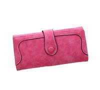 ZEPFJHE Fashion Women Lady PU Leather Matte Wallet Long Card Holder Phone Bag for Case Purse Handbags
