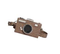 ZEPFJHE Fashionable Camera Shaped Shoulder Bag Women ’ s PU Leather Accessory Compact Lightweight Adjustable Strap for Daily Essential Vintage Camera Bag Women