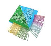 ZEPFJHE Fashionable Headscarf Street Dance Bandana Scarf With Skull/Unique Pattern Soft Fabric For Music Festival Enthusiasts Music Festival Headwear