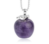 ZEPFJHE Fashionable Natural Stone Pendant Necklace Elegant Fruit Pendant Suitable For Fashion Enthusiasts Present Unique