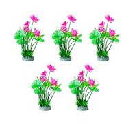 ZEPFJHE Fish Tanks Artificial Lotuses Simulation Landscape Large Plant FishTank Landscaping Fish Tanks Water