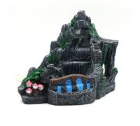 ZEPFJHE Fish Tanks Rockery Artificial Waterfall Simulation Landscape Waterfall Plant Landscaping Fish Tanks Plant Aquarium Decoration