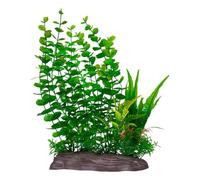 ZEPFJHE Fishtanks Decoration Realistic Green Plant With Base Natural Lookings Life Like Water Grass For Home Aquariums Ornament Aquariums Water Plant