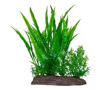 ZEPFJHE Fishtanks Decoration Realistic Green Plant With Base Natural Lookings Life Like Water Grass For Home Aquariums Ornament Aquariums Water Plant