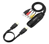 ZEPFJHE Flexible HDTV Adapter For Seamlessly Sound Video Syncing In Homes Theater And Entertainment Systems For Home Composite To HDMIs