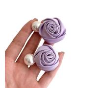 ZEPFJHE Flower Clips Pearls Hair Claw Clip Elegant Blossom Rose Hair Accessories Hair Ornaments Exquisite Hairpin Headdress
