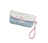 ZEPFJHE Flower Print Pen Bag with Lanyard Large Capacity Pencil Case Pen Organizers Pencil Pouches Travel Makeup for Women Floral School Supplies