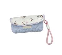 ZEPFJHE Flower Print Pen Bag with Lanyard Large Capacity Pencil Case Pen Organizers Pencil Pouches Travel Makeup for Women Floral School Supplies