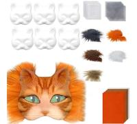 ZEPFJHE Foxes Cats With Eye Mesh Fun Therians Kits Therians Starter Kits With All The Stuff For Halloween Masquerade Eye Mesh