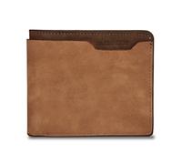 ZEPFJHE Frosted ID-Card Holder Multi-Slot Card Case Pocket Wallet Retro PU Leather Trifold Purse Credit Card