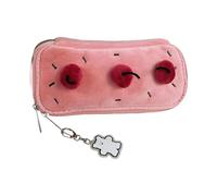 ZEPFJHE Fruit Cake Shape Pencil Case Zippered Bag Large Capacity Student Pouches for School Supplies Multi Compartment Cake Pencil