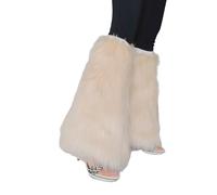 ZEPFJHE Furs Leg Warmer Winter Furry Long Boot Cuffs Fuzzy Party Costume For Holiday Festival Performances Play Faux Furs Fuzzy Long Boots Shoes Cuffs Cover Warm Furry