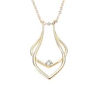 ZEPFJHE Geometric Holder Necklace Pendant Jewelry For Women Girlfriend Keeper Nurse Worker Anniversary Present Holder Necklace Men Women Simple