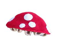 ZEPFJHE Halloween Hat Crochet Party Holiday Winter Warm Cute Mushroom Theme For Teens Slouchy Knit Crocheted Hats For Men