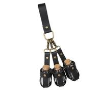 ZEPFJHE Halloween Witch Potion Bottle Wizard Potion Glass Holder With Cork Stopper And Leather Harness For Women Men Historical Waist Pouches